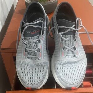Under Armour Gray and orange Men's Athletic Shoes